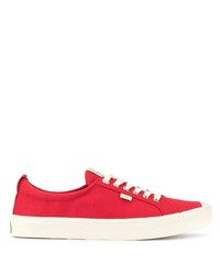 rote Segeltuch niedrige Sneakers von Cariuma