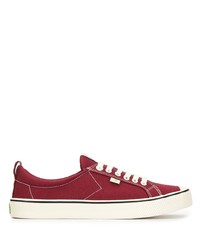 rote Segeltuch niedrige Sneakers von Cariuma