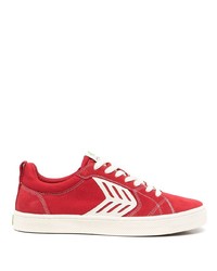 rote Segeltuch niedrige Sneakers von Cariuma