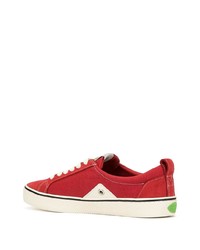 rote Segeltuch niedrige Sneakers von Cariuma