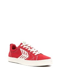 rote Segeltuch niedrige Sneakers von Cariuma