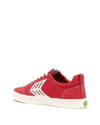 rote Segeltuch niedrige Sneakers von Cariuma