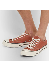 rote Segeltuch niedrige Sneakers von Converse