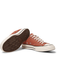 rote Segeltuch niedrige Sneakers von Converse