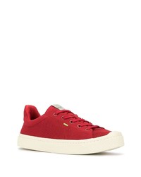 rote Segeltuch niedrige Sneakers von Cariuma