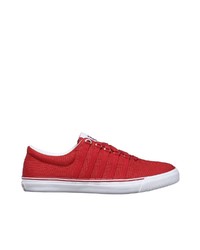 rote Segeltuch niedrige Sneakers von K-Swiss