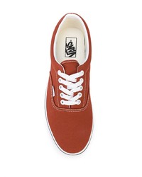 rote Segeltuch niedrige Sneakers von Vans