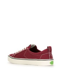 rote Segeltuch niedrige Sneakers von Cariuma