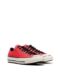 rote Segeltuch niedrige Sneakers von Converse