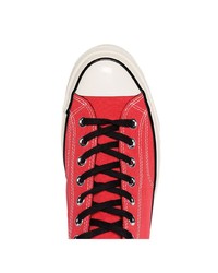 rote Segeltuch niedrige Sneakers von Converse