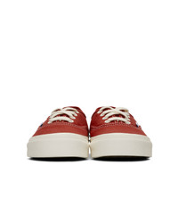 rote Segeltuch niedrige Sneakers von Vans