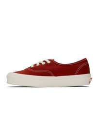 rote Segeltuch niedrige Sneakers von Vans