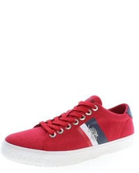 rote Segeltuch niedrige Sneakers von U.S. Polo Assn.