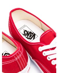 rote Segeltuch niedrige Sneakers von Vans