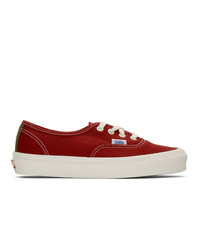 rote Segeltuch niedrige Sneakers von Vans