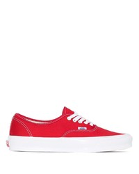 rote Segeltuch niedrige Sneakers von Vans