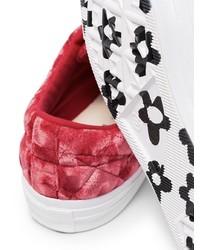 rote Segeltuch niedrige Sneakers von Converse