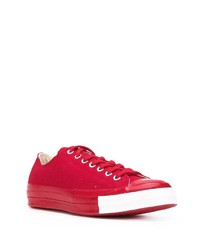 rote Segeltuch niedrige Sneakers von Converse