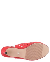 rote Segeltuch Sandaletten von Bruno Banani