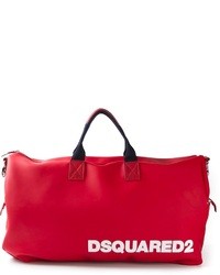 rote Segeltuch Sporttasche von DSquared