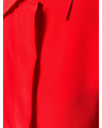 rote Seide Bluse von Victoria Beckham