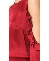 rote Seide Bluse von Cushnie et Ochs