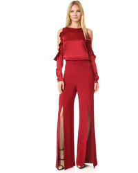 rote Seide Bluse von Cushnie et Ochs