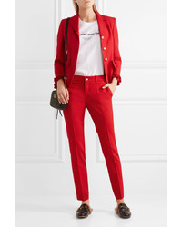 rote Seidehose von Gucci