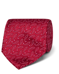 rote Seidekrawatte mit Paisley-Muster von Charvet
