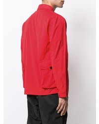 rote Shirtjacke von Stone Island