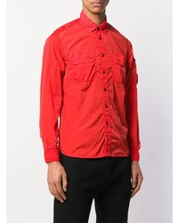 rote Shirtjacke von CP Company