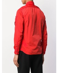 rote Shirtjacke von CP Company