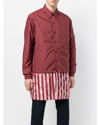 rote Shirtjacke von Facetasm