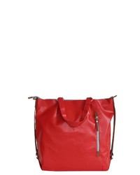 rote Shopper Tasche aus Leder von 7clouds