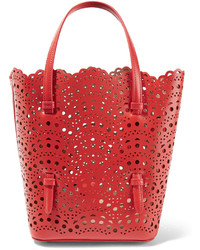 rote Shopper Tasche aus Leder von Alaia