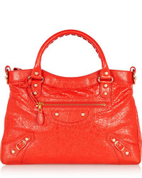 rote Shopper Tasche aus Leder von Balenciaga