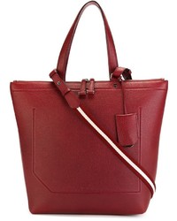 rote Shopper Tasche aus Leder von Bally