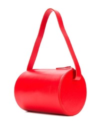 rote Shopper Tasche aus Leder von Building Block