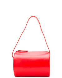 rote Shopper Tasche aus Leder von Building Block
