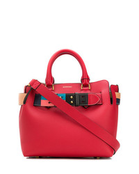 rote Shopper Tasche aus Leder von Burberry