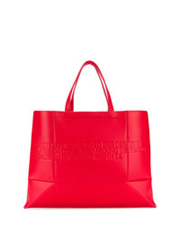 rote Shopper Tasche aus Leder von Calvin Klein 205W39nyc