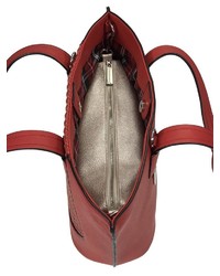 rote Shopper Tasche aus Leder von COLLEZIONE ALESSANDRO