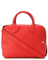 rote Shopper Tasche aus Leder von Courreges