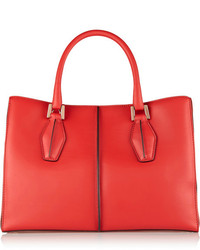 rote Shopper Tasche aus Leder von Tod's