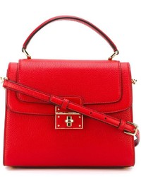 rote Shopper Tasche aus Leder von Dolce & Gabbana