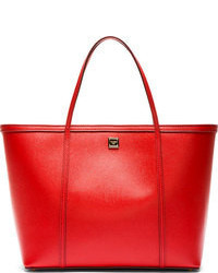 rote Shopper Tasche aus Leder von Dolce & Gabbana