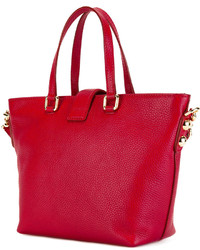 rote Shopper Tasche aus Leder von Dolce & Gabbana