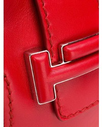 rote Shopper Tasche aus Leder von Tod's