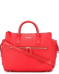 rote Shopper Tasche aus Leder von Dsquared2