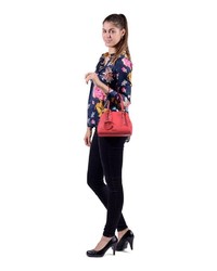 rote Shopper Tasche aus Leder von EMILY & NOAH